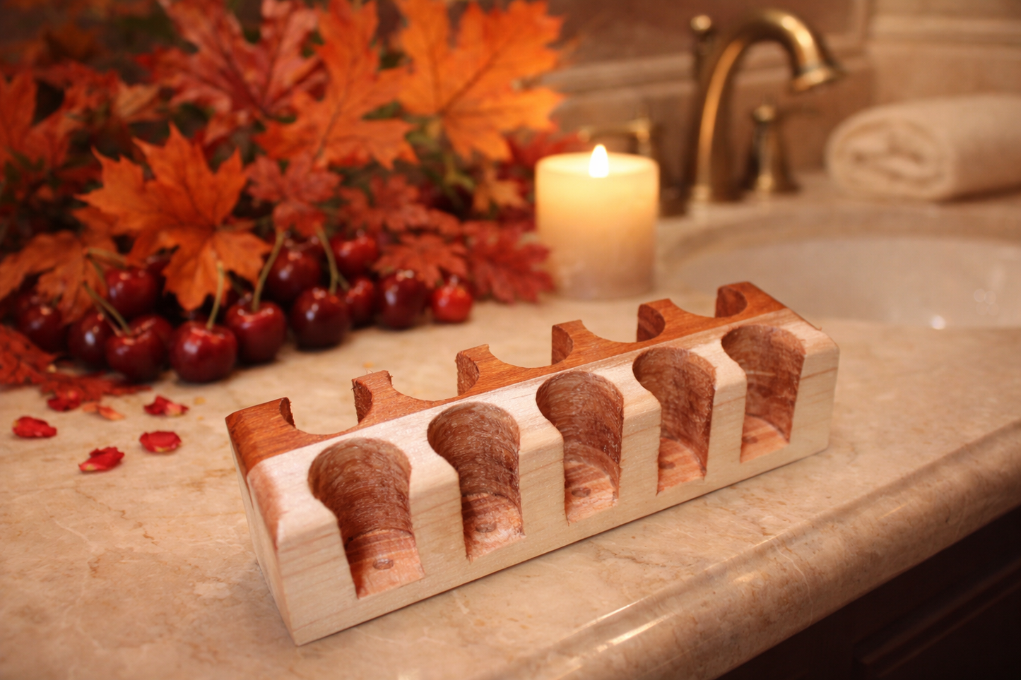 Cherry/Maple Essential Oil Roller Tray