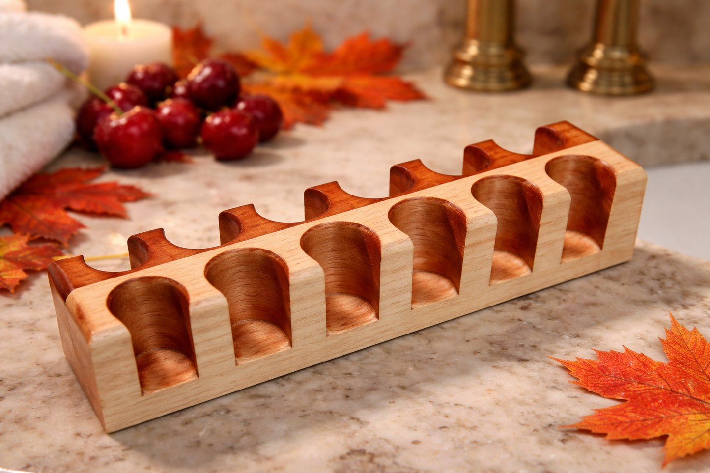 Cherry/Maple Essential Oil Roller Tray