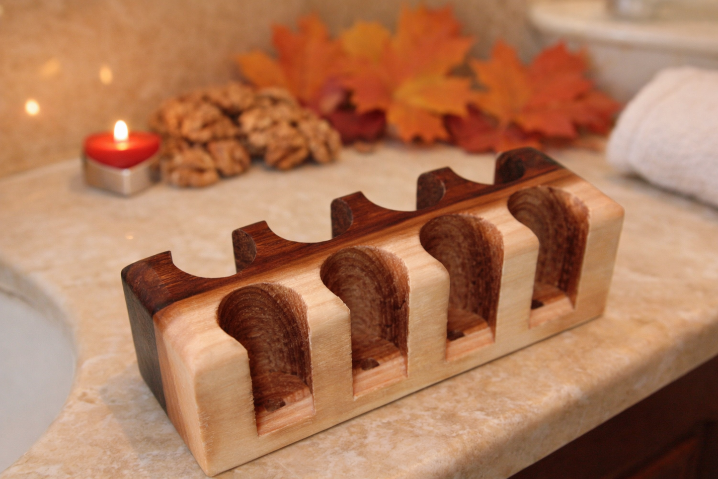 Maple/Walnut Essential Oil Roller Tray
